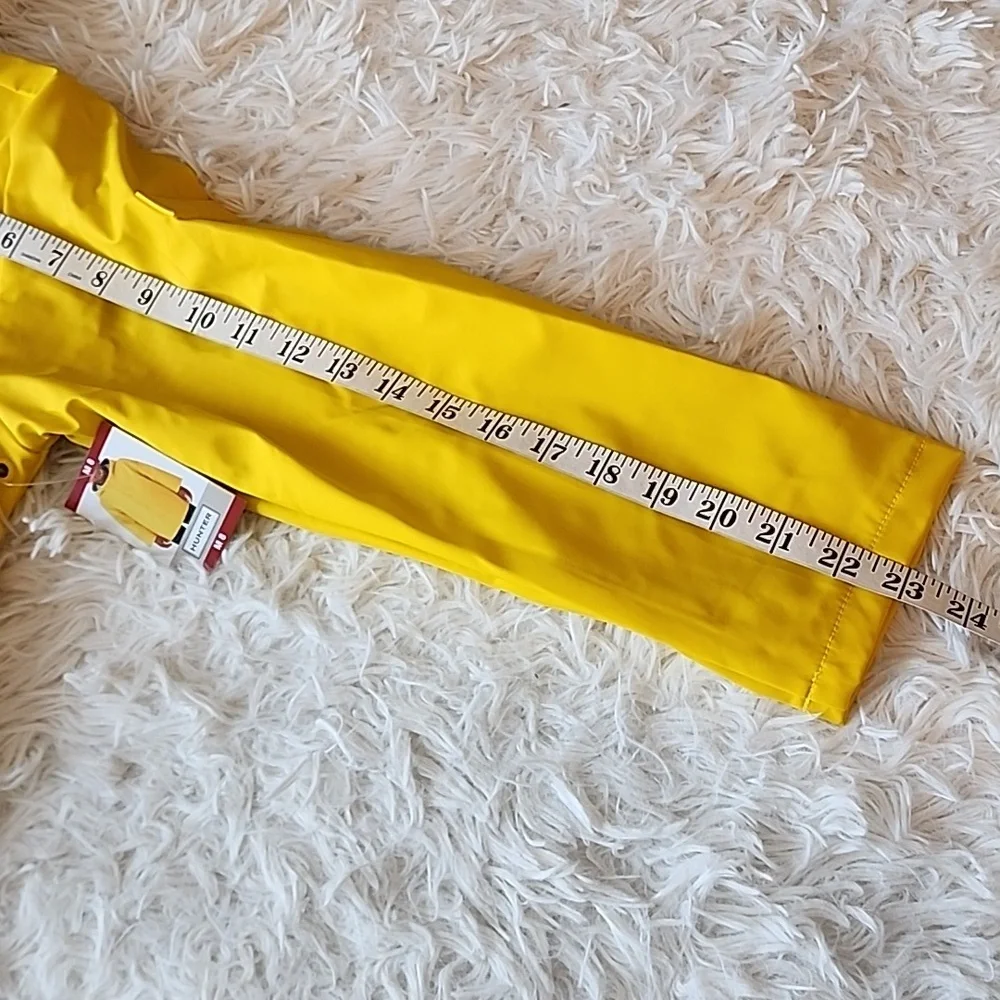 Hunter Kids Bright Yellow Hooded Raincoat Jacket  Brand New